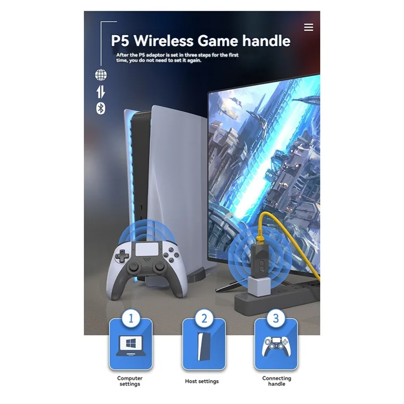 Reliablefor PS5 Game Console Wifi Network Adapter For PS4 To PS5 Controller Converter Wireless Adapter
Reliablefor PS5 Game Console Wifi Network Adapter For PS4 To PS5 Controller Converter Wireless Adapter
