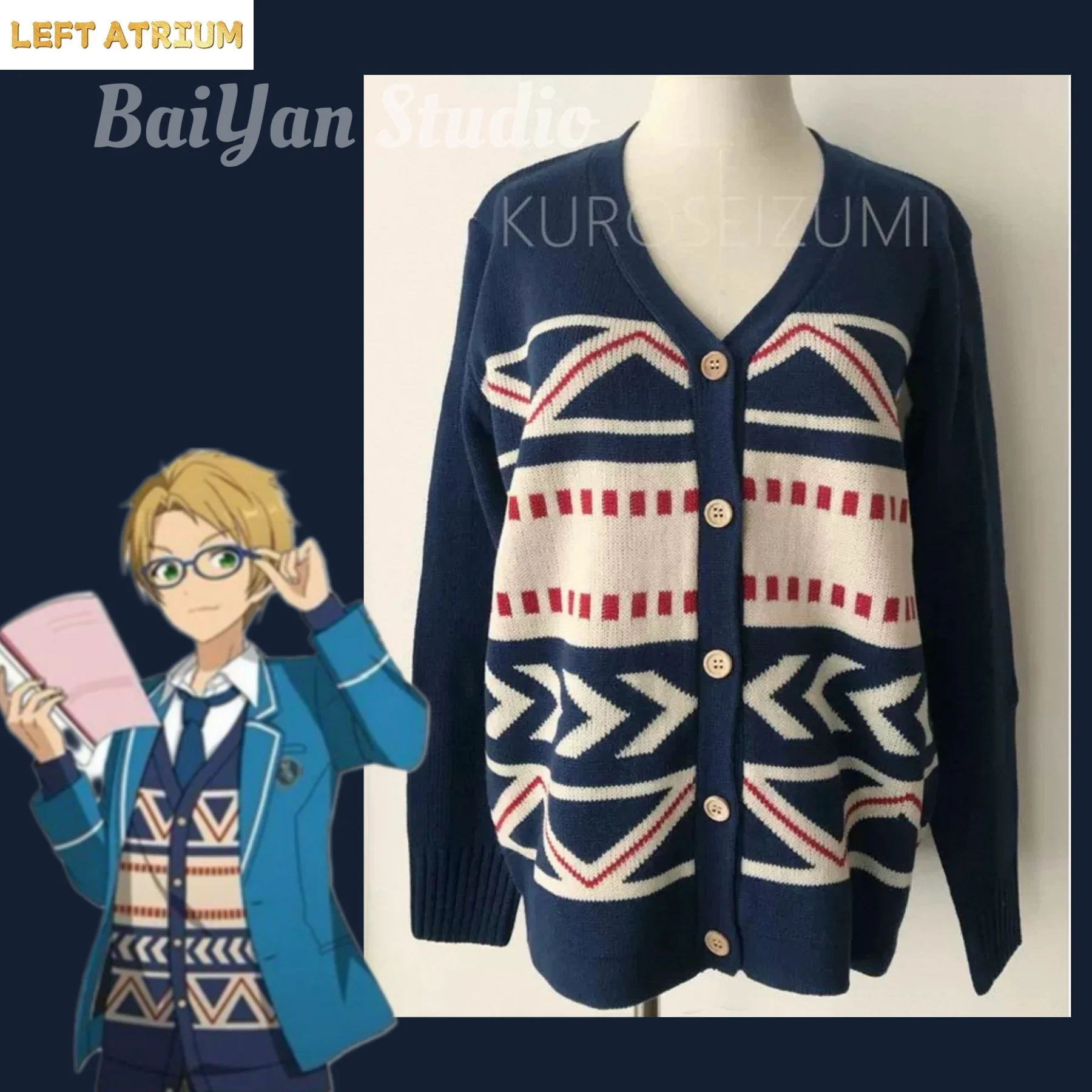 uniform Newly ES Yuuki Makoto Cosplay costume Halloween Christmas Role in Stock Daily sweater cardigan Ensemble Stars
uniform Newly ES Yuuki Makoto Cosplay costume Halloween Christmas Role in Stock Daily sweater cardigan Ensemble Stars