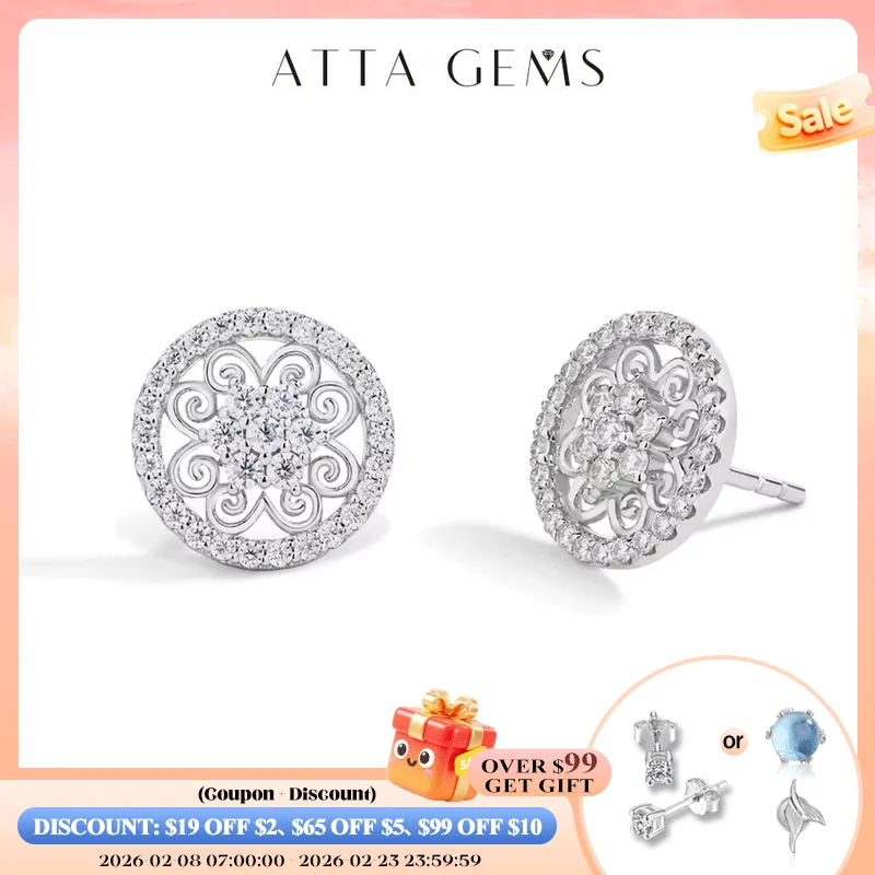 ATTAGEMS Sparkling Moissanite Earrings for Women D VVS1 Color Pass Diamond Test Solid S925 Sterling Silver Wedding Jewelry Gift
ATTAGEMS Sparkling Moissanite Earrings for Women D VVS1 Color Pass Diamond Test Solid S925 Sterling Silver Wedding Jewelry Gift