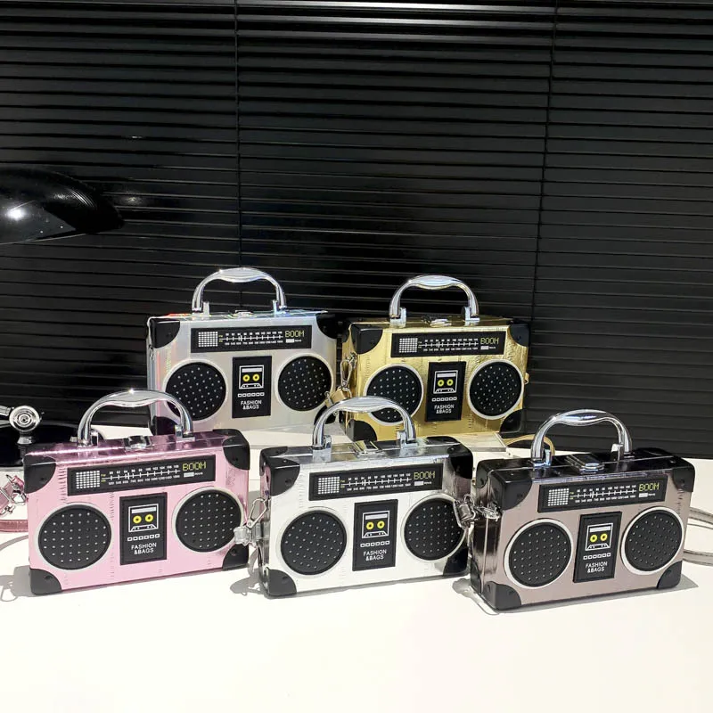Radio Box Shape Party Clutch Purses And Handbags For Women Designer Shoulder Crossbody Bag Unique Top Handle Purses Tote 2024
Radio Box Shape Party Clutch Purses And Handbags For Women Designer Shoulder Crossbody Bag Unique Top Handle Purses Tote 2024