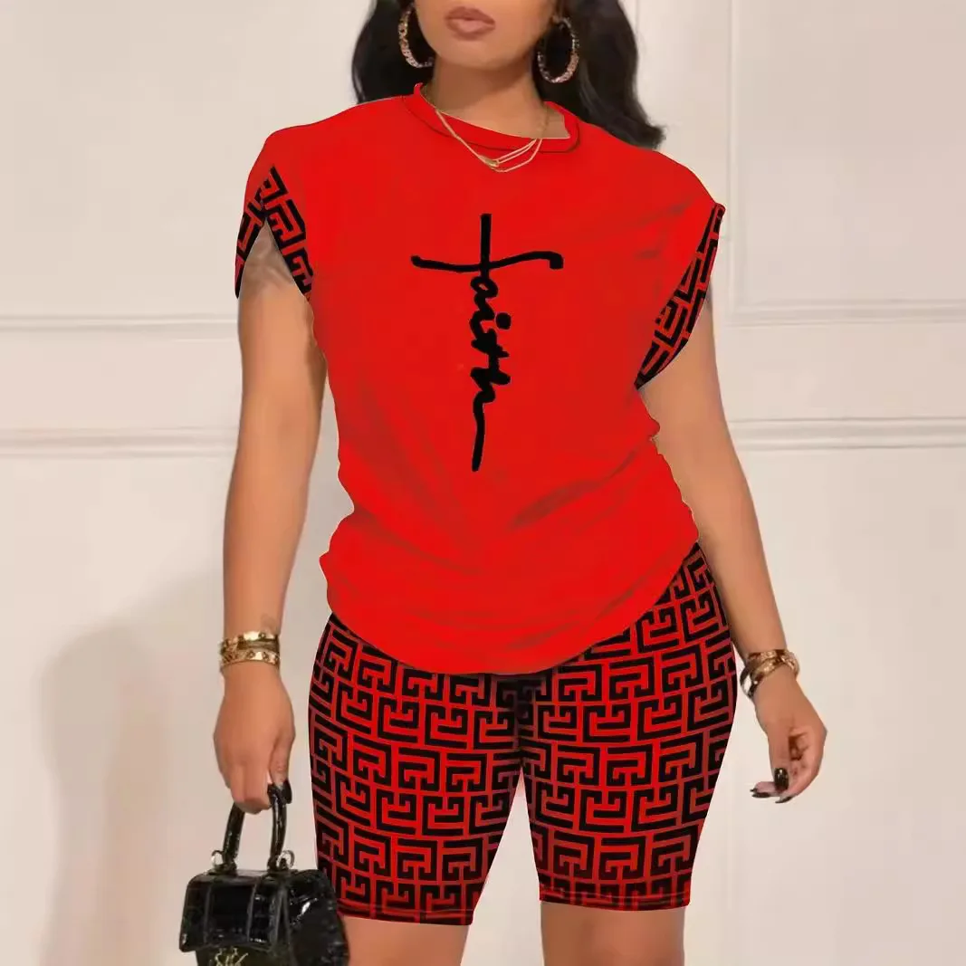 Women Print Two Piece Shorts Sets Matching Sets Short Sleeve T Shirts Pockets Elastic Waist Trousers Y2k Tops Suits Summer 2025
Women Print Two Piece Shorts Sets Matching Sets Short Sleeve T Shirts Pockets Elastic Waist Trousers Y2k Tops Suits Summer 2025