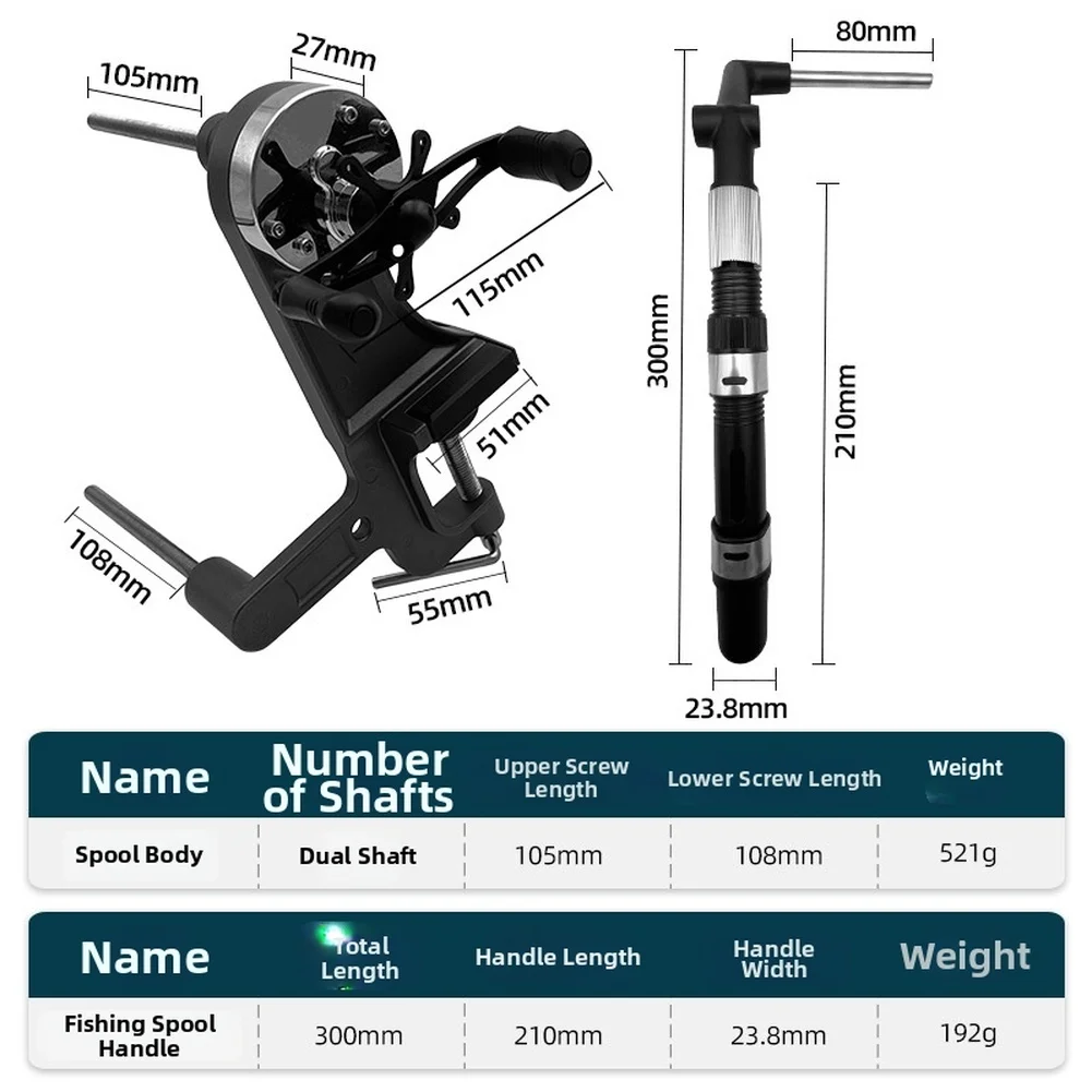 For Line Spooling Double Spool Winder Line Spooling Tool White Aluminum Alloy Construction Adjustable Star Knob
For Line Spooling Double Spool Winder Line Spooling Tool White Aluminum Alloy Construction Adjustable Star Knob