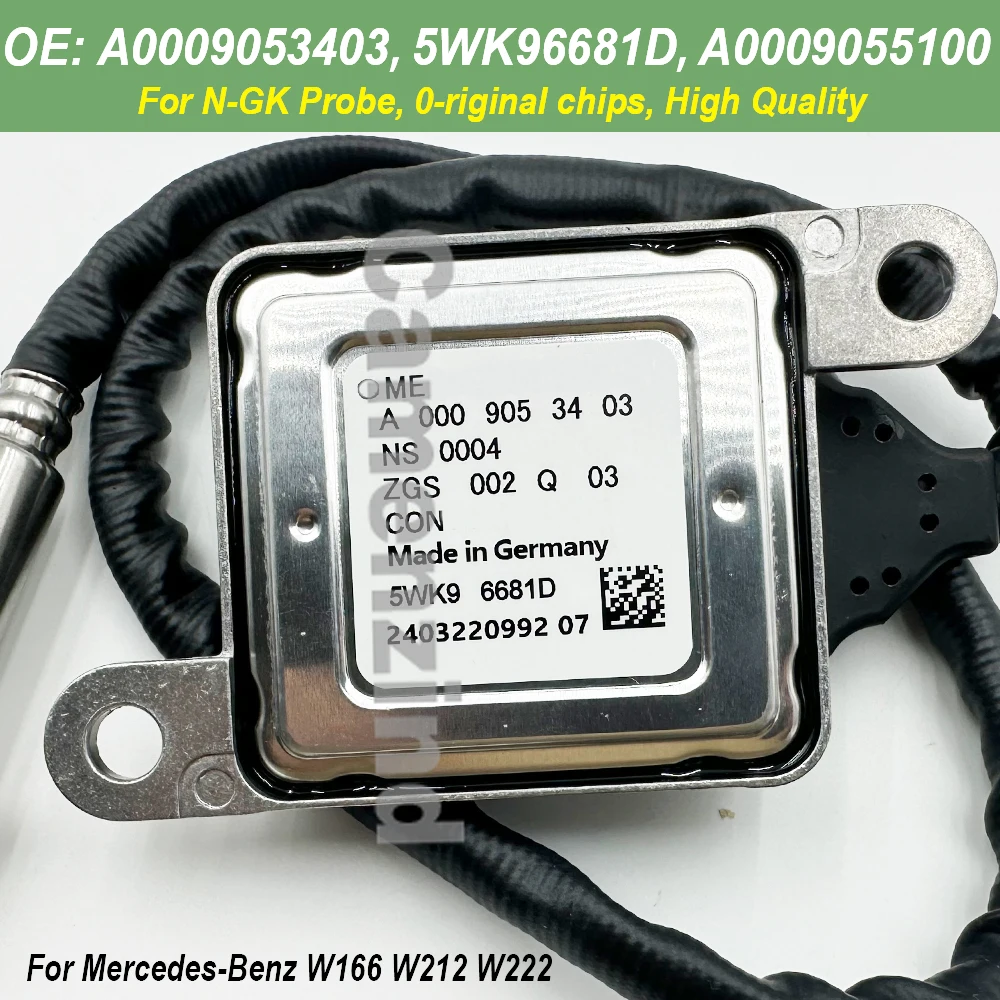 High Quality NOx Sensor NEW For NGK Probe A0009053403 5WK96681D 5WK96681E 0009053403 A0009055100 For Mercedes Benz E250 GLK250
High Quality NOx Sensor NEW For NGK Probe A0009053403 5WK96681D 5WK96681E 0009053403 A0009055100 For Mercedes Benz E250 GLK250