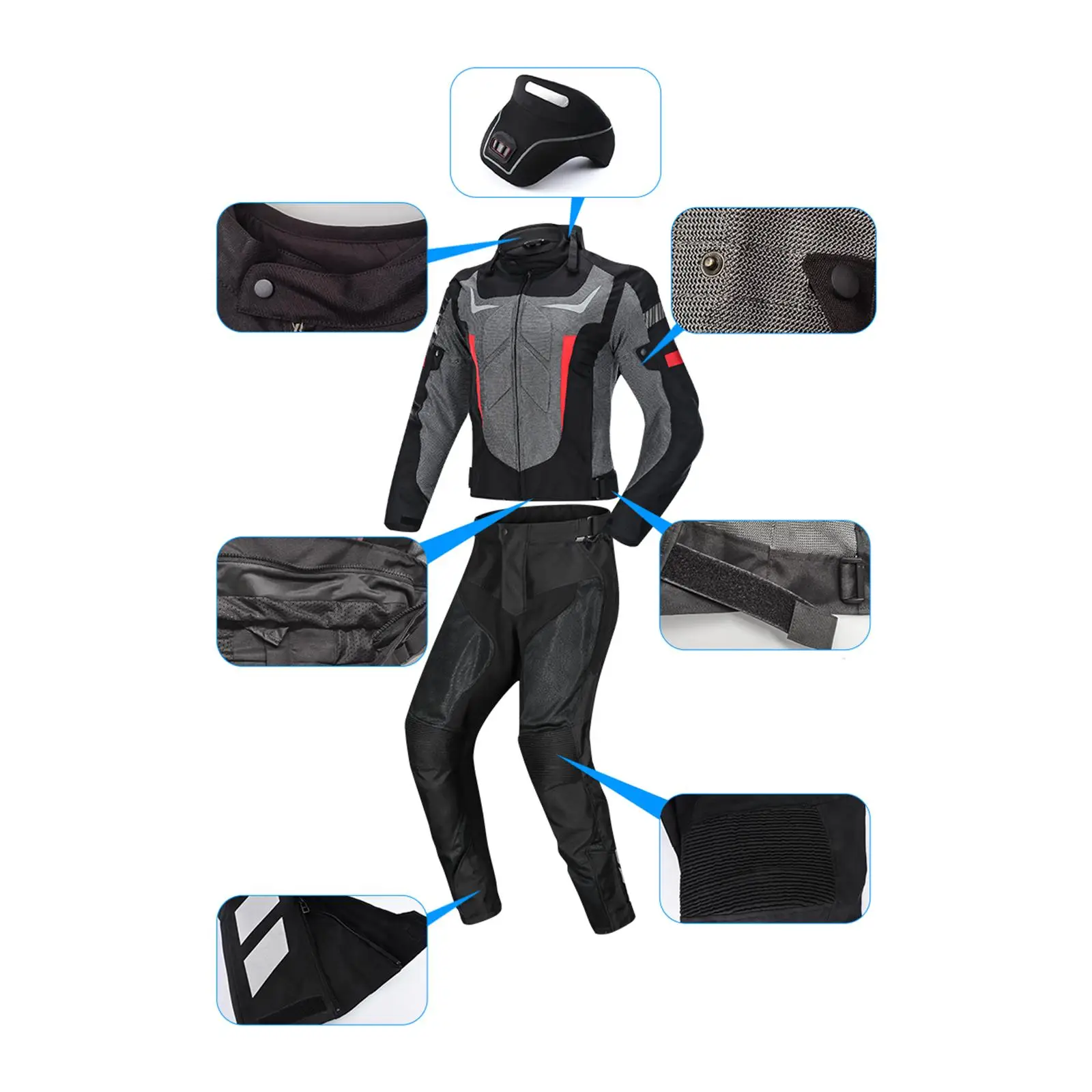 Waterproof Motorcycle Jacket Pants Racing Suit Protection 600D Oxford Motorbike
Waterproof Motorcycle Jacket Pants Racing Suit Protection 600D Oxford Motorbike