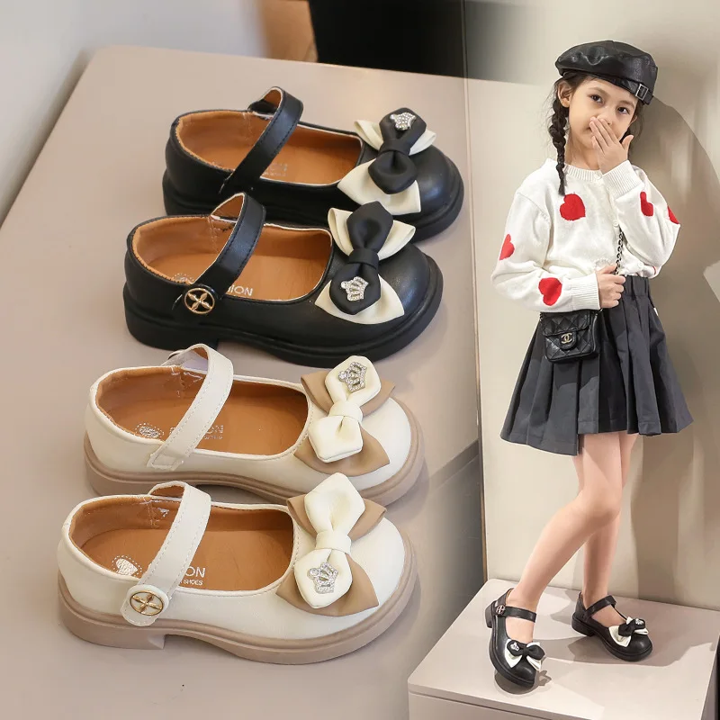 2025 School Girl Leather Shoes Spring Fashion Mary Jane Bow Dance Kids Princess Shoes Flat Heels Children's Dresses Shoe 26-36
2025 School Girl Leather Shoes Spring Fashion Mary Jane Bow Dance Kids Princess Shoes Flat Heels Children's Dresses Shoe 26-36