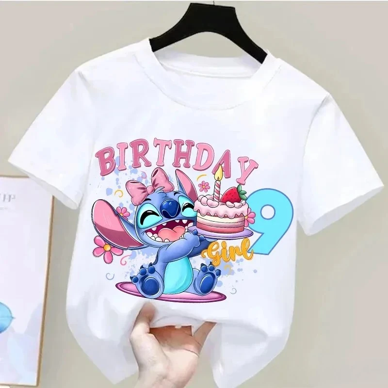 Pure cotton breathable children's T-shirt cute and fun Stitch birthday theme 1-9 digital printed casual parent-child outfit
Pure cotton breathable children's T-shirt cute and fun Stitch birthday theme 1-9 digital printed casual parent-child outfit
