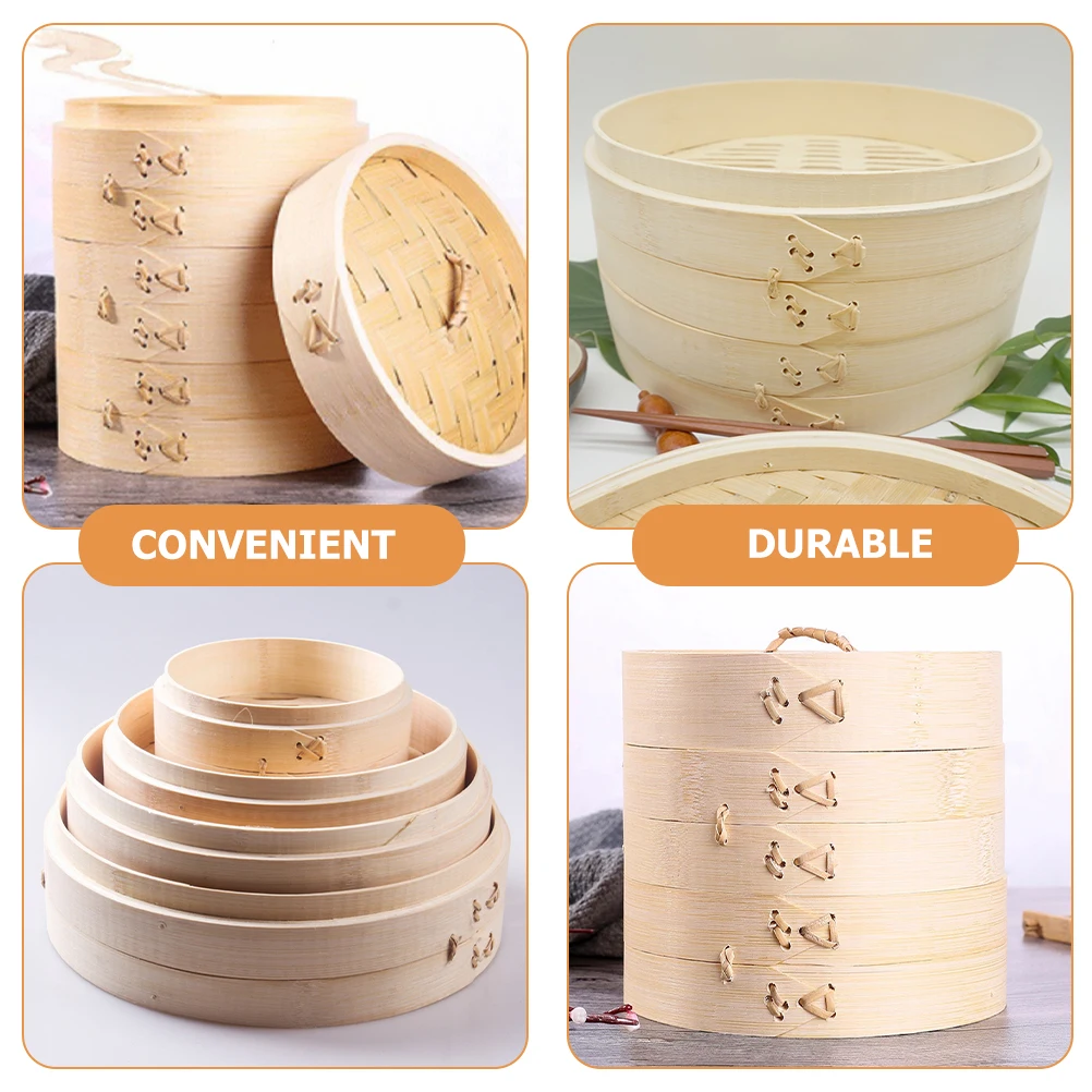 1Set Household Food Kitchen Steaming Tool Bamboo Steamer With Lid For Fish Dumplings Buns Chinese Food Multi-Function
1Set Household Food Kitchen Steaming Tool Bamboo Steamer With Lid For Fish Dumplings Buns Chinese Food Multi-Function