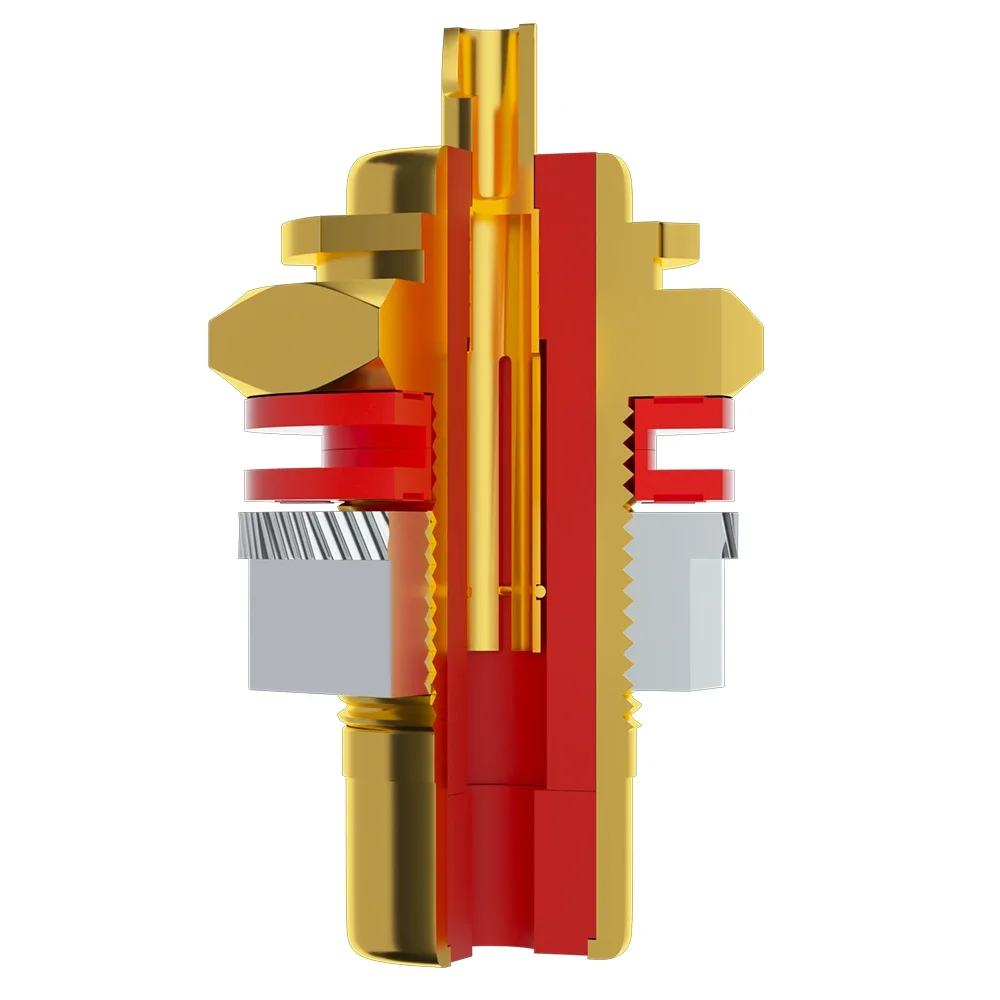 Monosaudio C401 Pure copper RCA Sockets Terminal Chassis Gold/Rhodium Available PTFE Isolation Metal Connectors
Monosaudio C401 Pure copper RCA Sockets Terminal Chassis Gold/Rhodium Available PTFE Isolation Metal Connectors