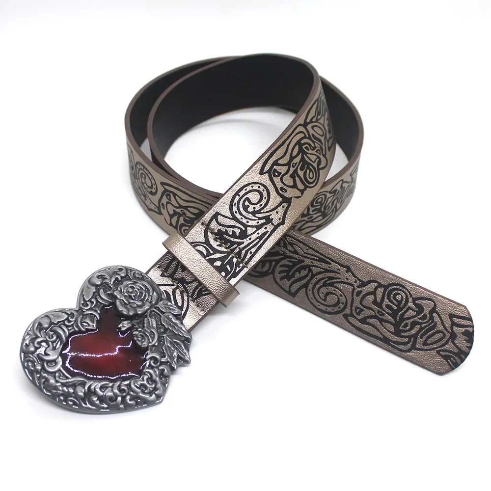 Gothic Dark Trendy New Retro Embossed Love Belt for Women Punk Style Personality Y2k Hot Girl Versatile Belts Grunge Accessories
Gothic Dark Trendy New Retro Embossed Love Belt for Women Punk Style Personality Y2k Hot Girl Versatile Belts Grunge Accessories