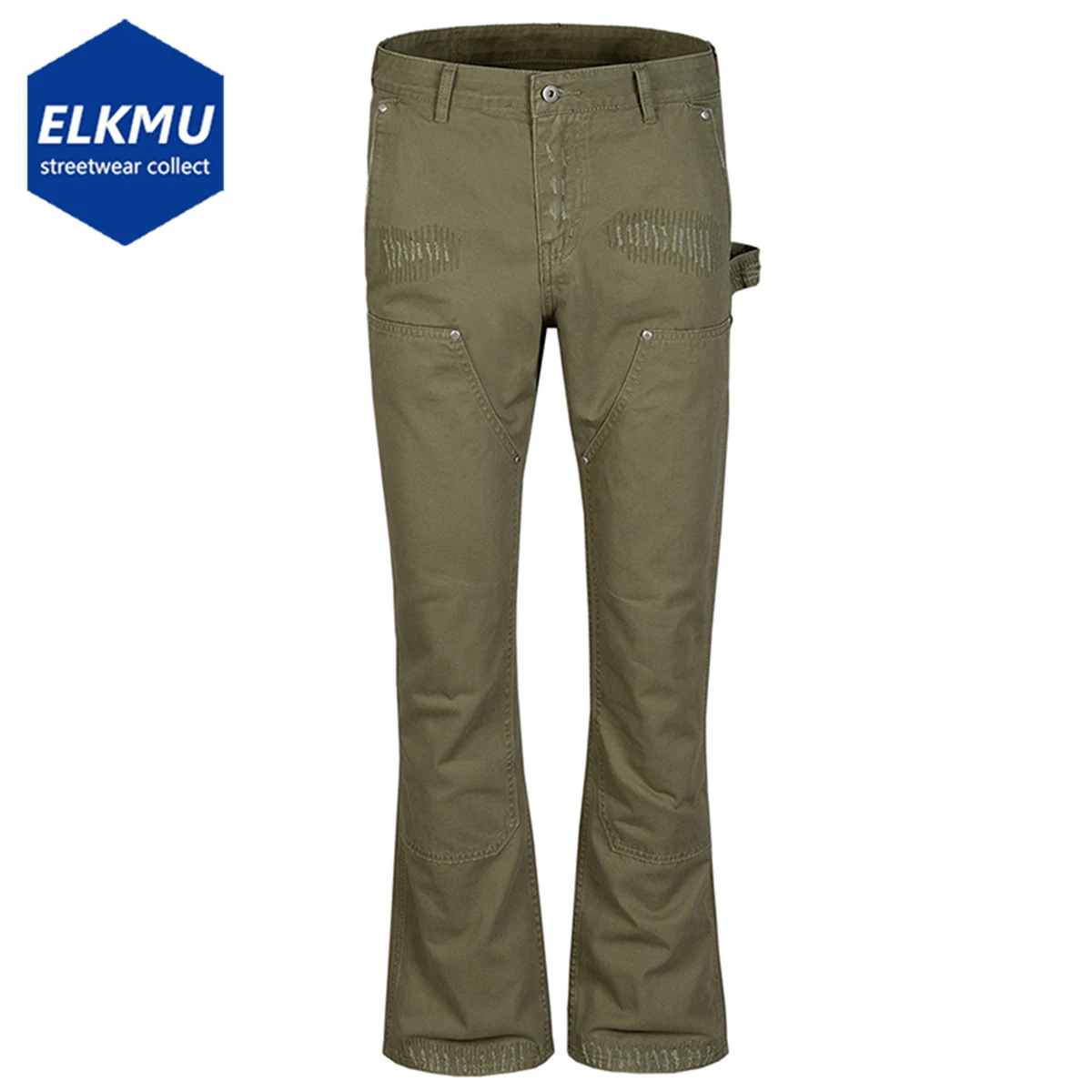 Splicing Flared Jeans Men Fashion Army Green Denim Pants Hip Hop Harajuku Streetwear Men Jeans
Splicing Flared Jeans Men Fashion Army Green Denim Pants Hip Hop Harajuku Streetwear Men Jeans