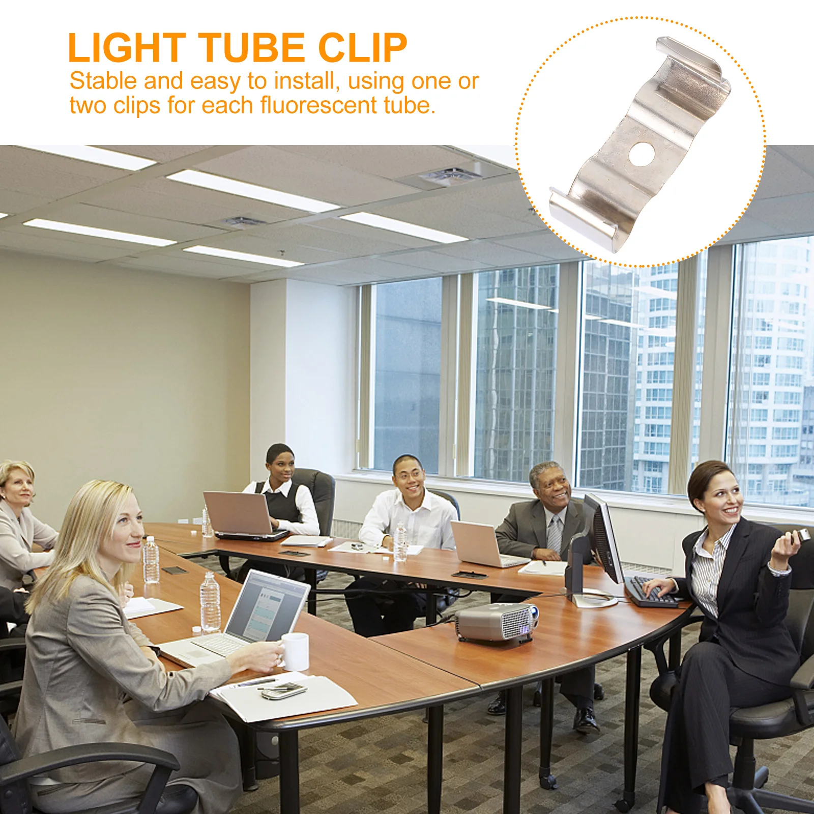 100Pcs LED Light Tube Clips Manganese Steel Fluorescent Lamp Holder Bracket Easy Install Home Office Industry Light Tube Clip
100Pcs LED Light Tube Clips Manganese Steel Fluorescent Lamp Holder Bracket Easy Install Home Office Industry Light Tube Clip