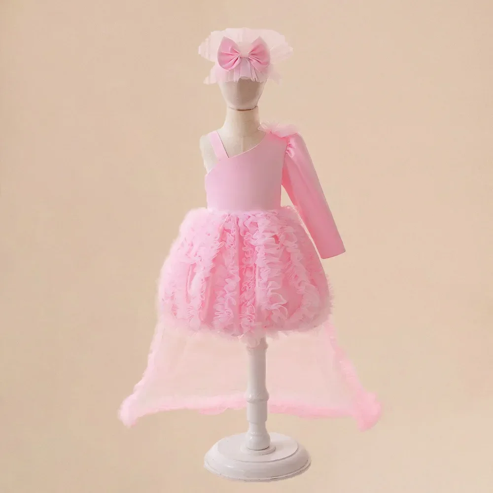 Baby Toddler Pink One Shoulder Ruffled High-Low Flower Girl 1st Birthday Party Graduation Ceremony Dance Party Dress
Baby Toddler Pink One Shoulder Ruffled High-Low Flower Girl 1st Birthday Party Graduation Ceremony Dance Party Dress