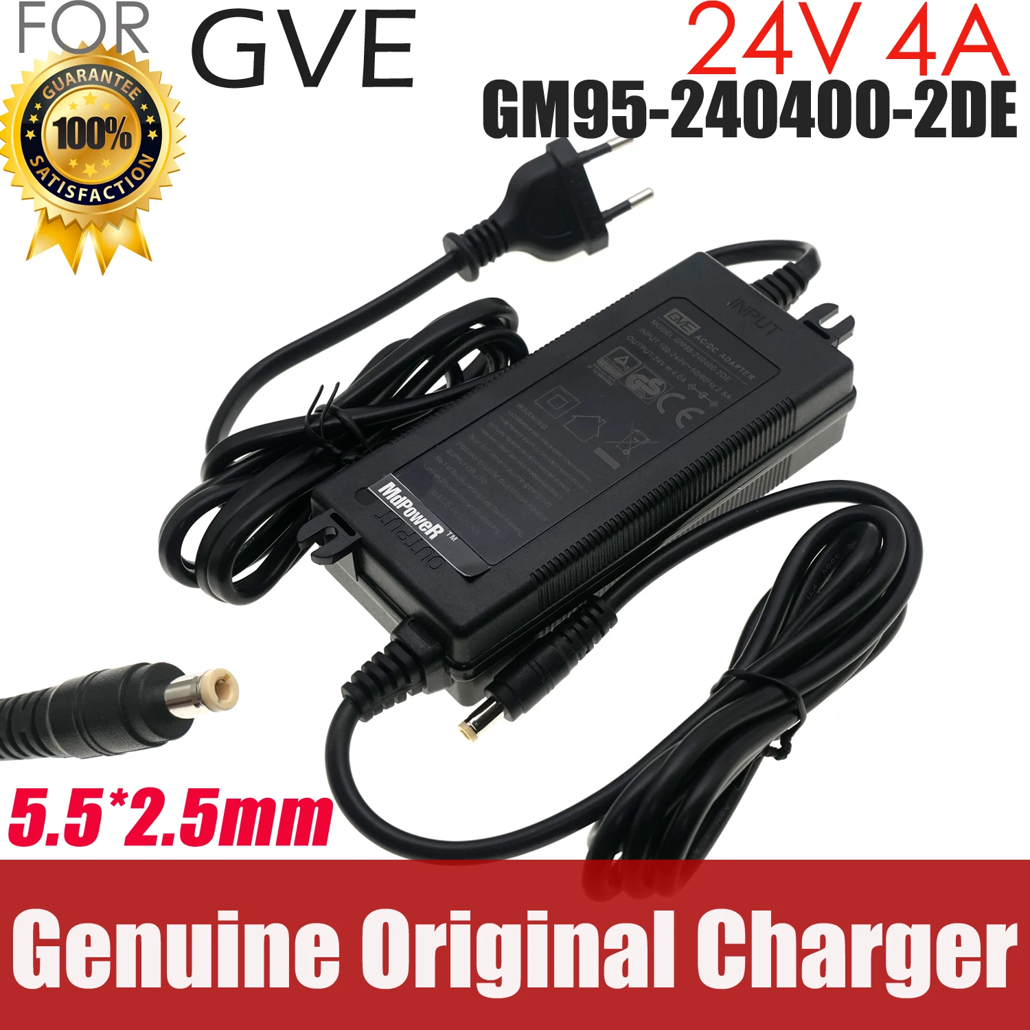 Оригинальный GVE 24 В 4 А 5,5*2,5 мм GM95-2400400-2DE GM98-2400400-D GM85-240400-F адаптер переменного/постоянного тока зарядное устройство блок питания
Оригинальный GVE 24 В 4 А 5,5*2,5 мм GM95-2400400-2DE GM98-2400400-D GM85-240400-F адаптер переменного/постоянного тока зарядное устройство блок питания