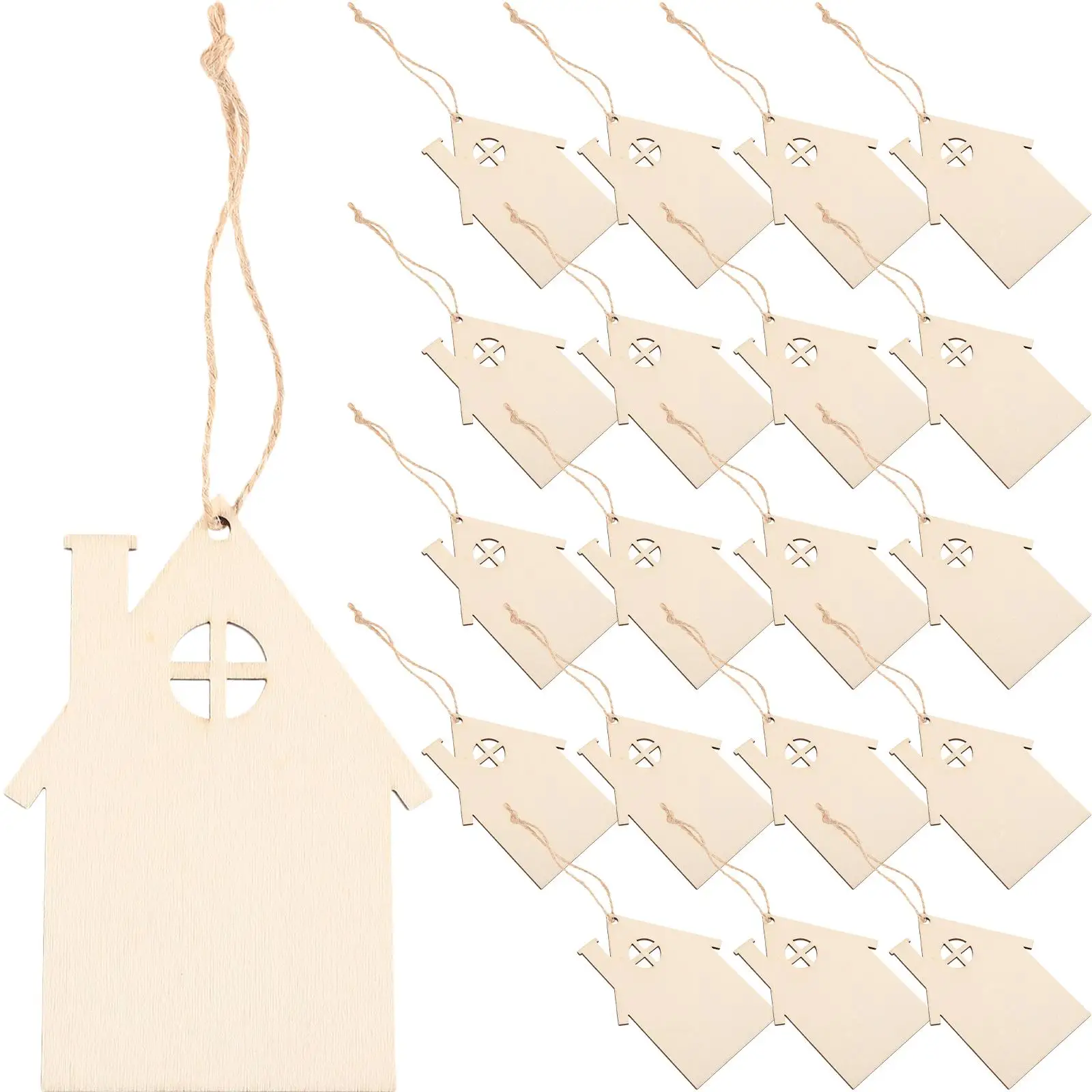 20 Pcs Wooden Christmas Hanging naments 9cm Small House Shaped DIY Craft Decoration Xmas Tree Party Supplies Holiday Home Decor
20 Pcs Wooden Christmas Hanging naments 9cm Small House Shaped DIY Craft Decoration Xmas Tree Party Supplies Holiday Home Decor