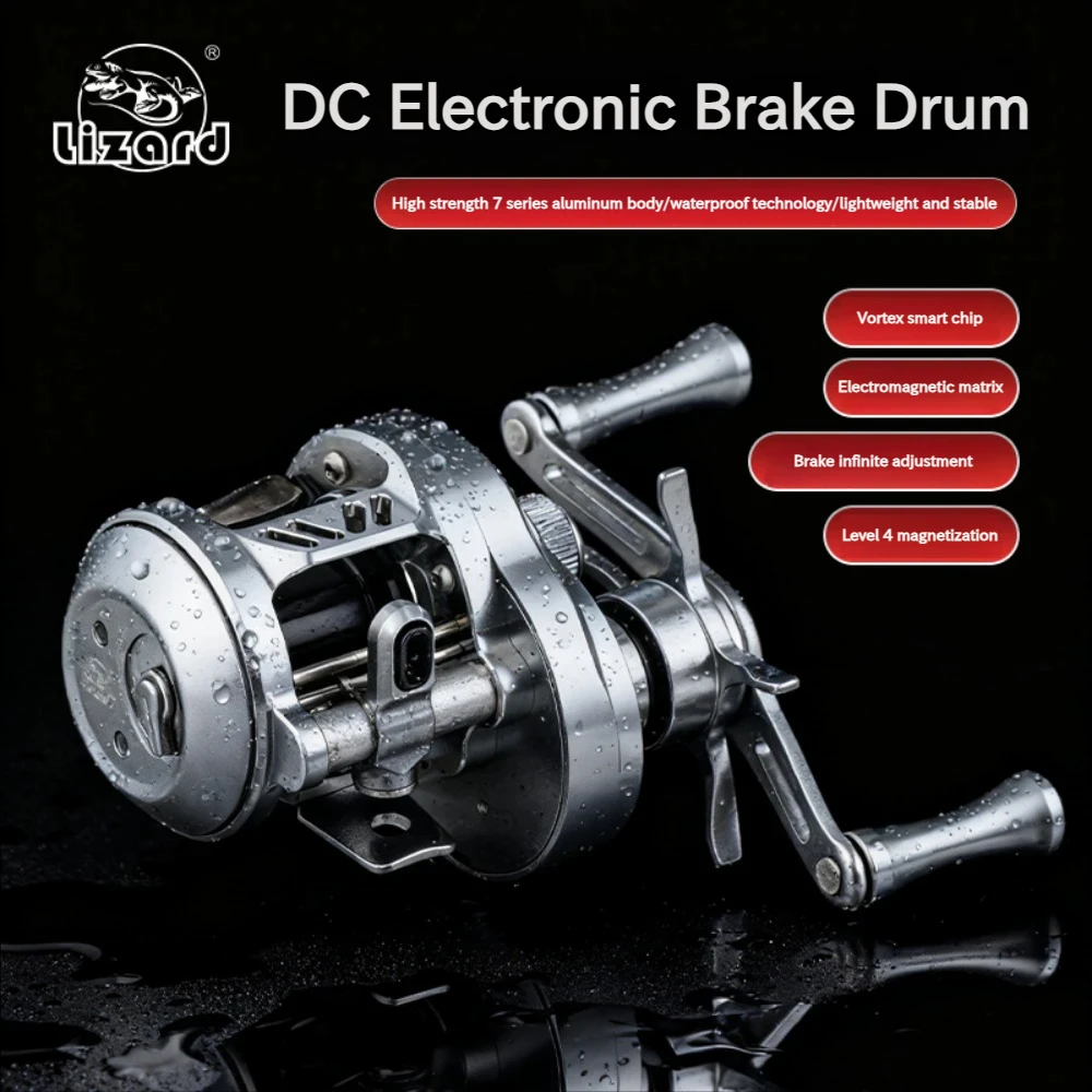 All Metal Smart Baitcasting Reel DC Brake Ultra Light 158g 7.6:1 Gear Ratio 12+1 BB Sound Alert for Micro Lure Long Cast Fishing
All Metal Smart Baitcasting Reel DC Brake Ultra Light 158g 7.6:1 Gear Ratio 12+1 BB Sound Alert for Micro Lure Long Cast Fishing