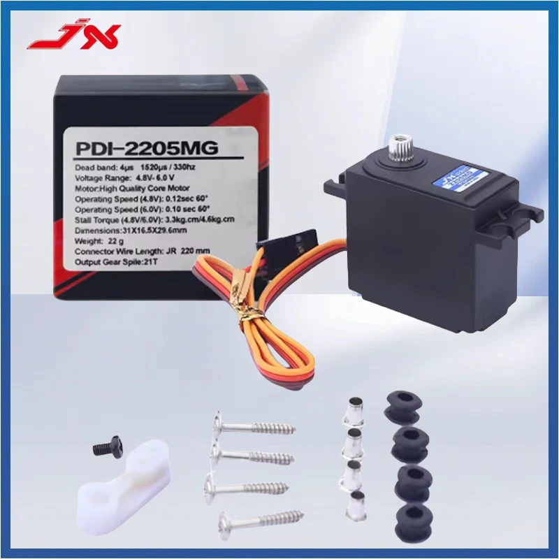 JX PDI-2205MG MJX 14210 14209 4.6KG 22G Metal Gear Digital Servo 3 Wires For Riaaria 1/12 14 RC Car FY01 SB1508 Upgrate Parts
JX PDI-2205MG MJX 14210 14209 4.6KG 22G Metal Gear Digital Servo 3 Wires For Riaaria 1/12 14 RC Car FY01 SB1508 Upgrate Parts