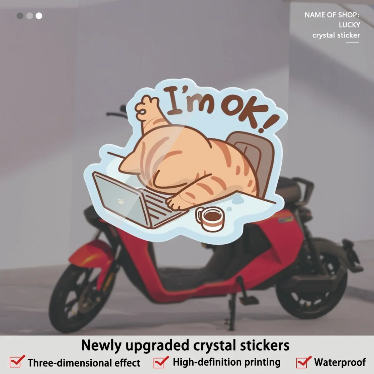4Pcs Ok Crystal Logo Waterproof Stickers for Car Bumper Party Decor
4Pcs Ok Crystal Logo Waterproof Stickers for Car Bumper Party Decor