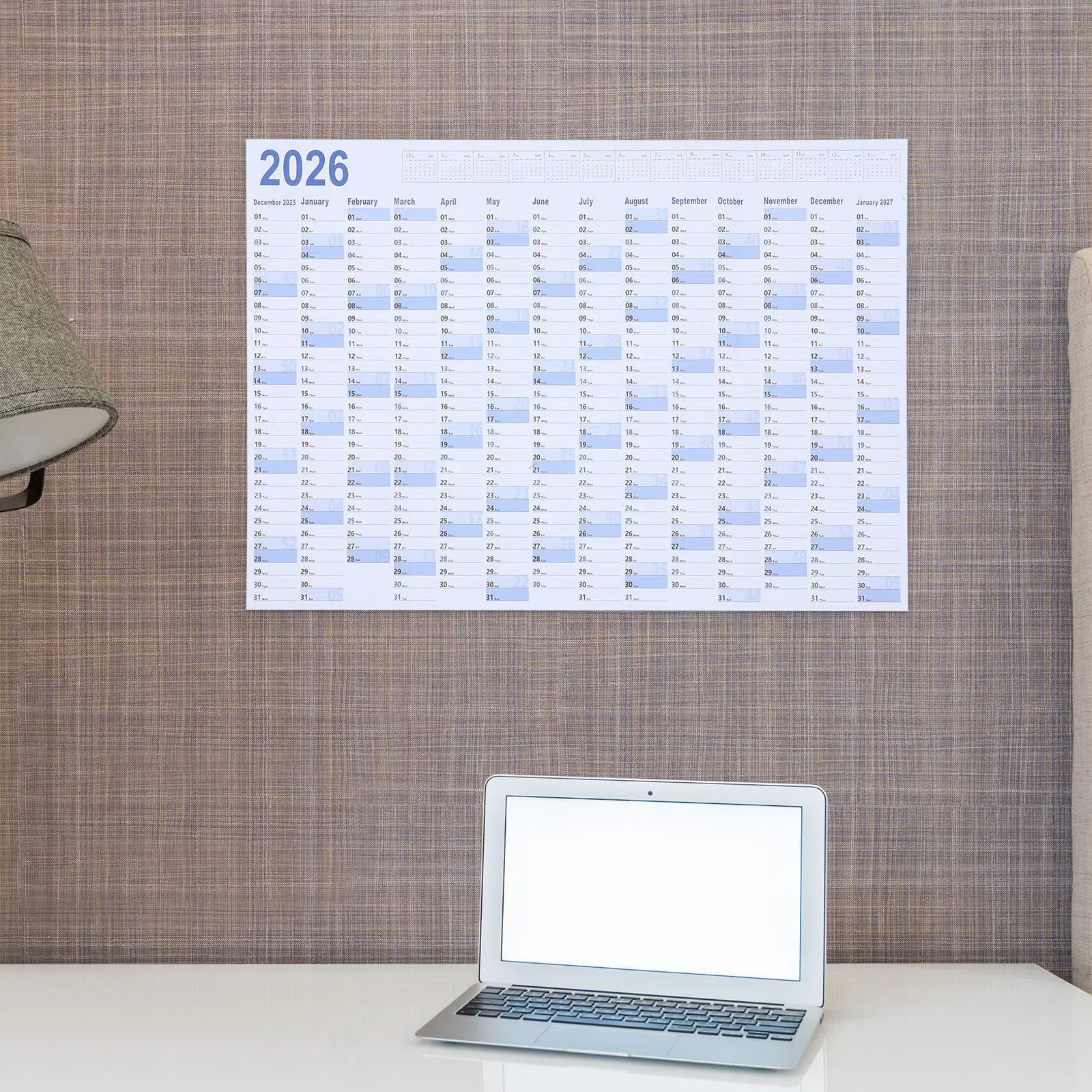 2Sets 2026 Jumbo Wall Calendar Large Year Planner Minimalist Paper Calendar Wall Organizer for Family Work Events Schedule
2Sets 2026 Jumbo Wall Calendar Large Year Planner Minimalist Paper Calendar Wall Organizer for Family Work Events Schedule