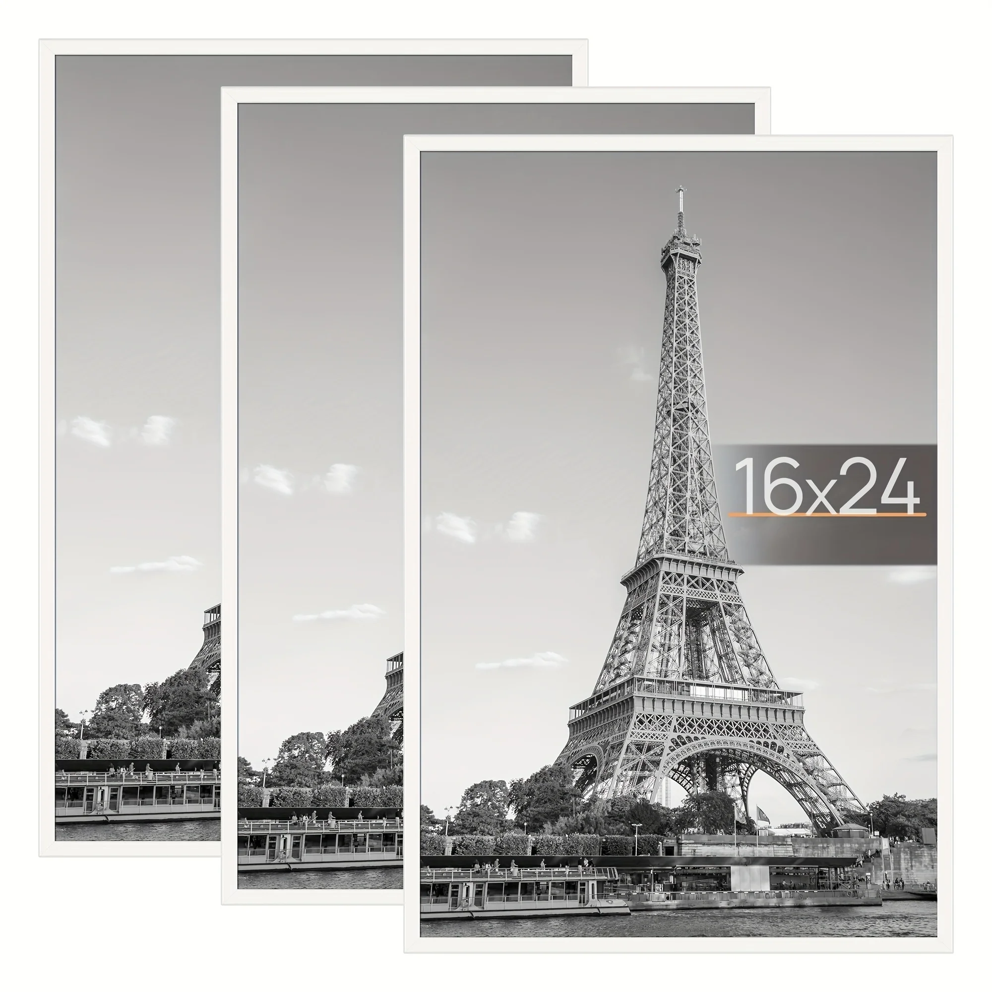3 Pack 16 Inchx24 Inch Frame White, Poster Frames 16 Inch X 24 Inch for Horizontal Or Vertical Wall Mounting - Slide-In Photo Frame Strips, Scratch-Proof Wall Gallery Photo Frame
3 Pack 16 Inchx24 Inch Frame White, Poster Frames 16 Inch X 24 Inch for Horizontal Or Vertical Wall Mounting - Slide-In Photo Frame Strips, Scratch-Proof Wall Gallery Photo Frame