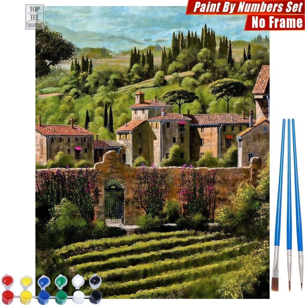 Tuscan Countryside Scenery Painting Kit - Vineyards Flowers Home Bedroom Decor Valentine's Day Gift For Girlfriend
Tuscan Countryside Scenery Painting Kit - Vineyards Flowers Home Bedroom Decor Valentine's Day Gift For Girlfriend