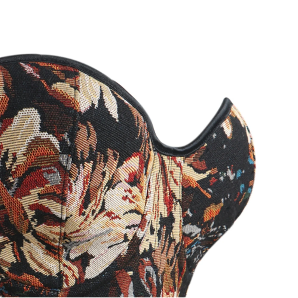 Women Flower Printed Corset Elegant Streetwear Retro Style Chest Wrap Lace-up Bustier French Style Fishbone Corset Femme
Women Flower Printed Corset Elegant Streetwear Retro Style Chest Wrap Lace-up Bustier French Style Fishbone Corset Femme