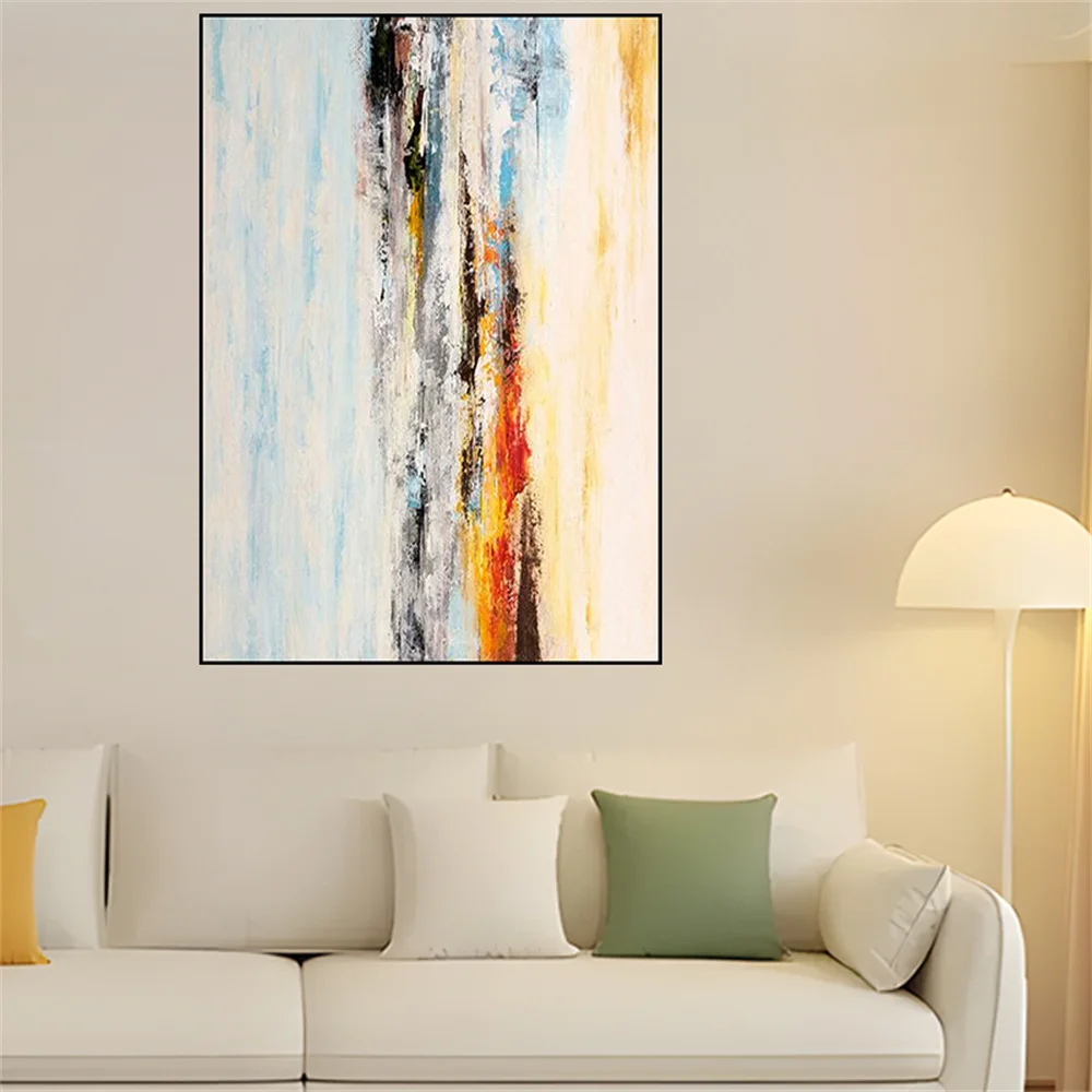 Modern Blue Grey Wall Art Picture Handmad Abstract Color Block Orange Theme Oil Painting Decor Home Canvas Poster Display Mural
Modern Blue Grey Wall Art Picture Handmad Abstract Color Block Orange Theme Oil Painting Decor Home Canvas Poster Display Mural