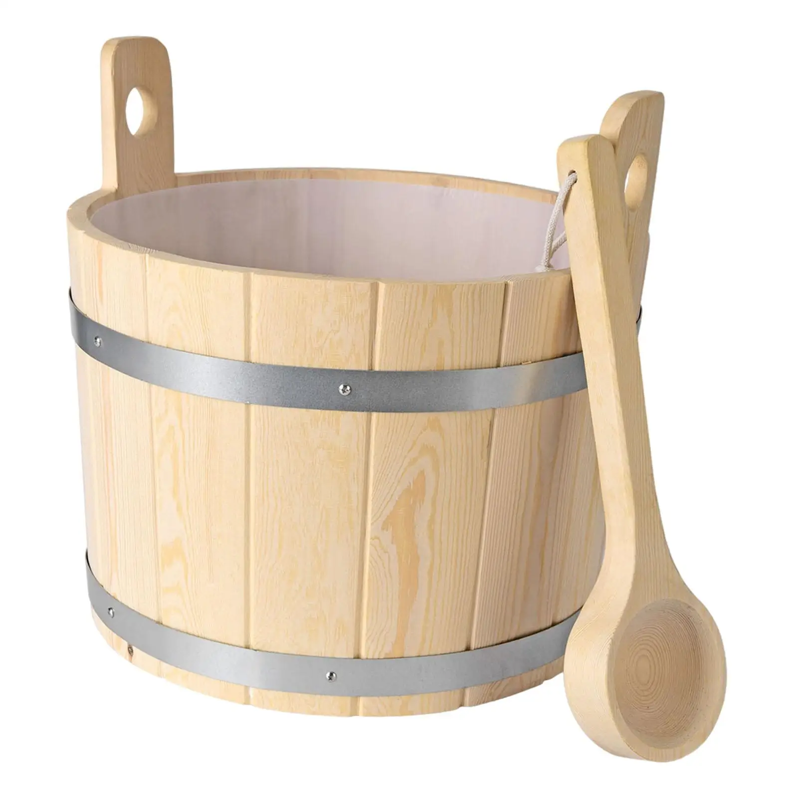 17L Wooden Sauna Bucket and Ladle Sturdy with Handles Multipurpose Bath Supplies Portable for Bathroom Home Sauna Hotel Bath
17L Wooden Sauna Bucket and Ladle Sturdy with Handles Multipurpose Bath Supplies Portable for Bathroom Home Sauna Hotel Bath