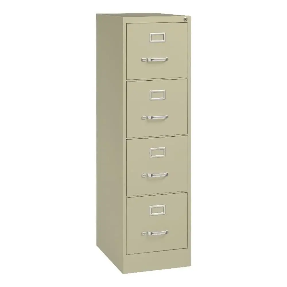Metal 4Drawer Vertical Filing Cabinet, Putty Finish, LetterSize, Lockable Office Storage, Smooth BallBearing Suspension, 52 H x
Metal 4Drawer Vertical Filing Cabinet, Putty Finish, LetterSize, Lockable Office Storage, Smooth BallBearing Suspension, 52 H x