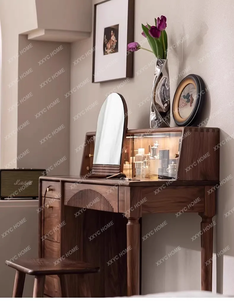 SSAll solid wood dresser chest integrated bedroom modern simple light luxury makeup table
SSAll solid wood dresser chest integrated bedroom modern simple light luxury makeup table