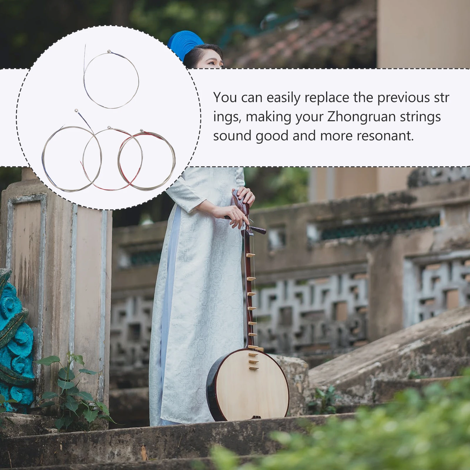 4 Pcs Instrument Accessory Middle Ruan Strings Zhongruan Accessories Replace Supply
4 Pcs Instrument Accessory Middle Ruan Strings Zhongruan Accessories Replace Supply