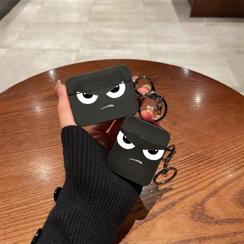 Eye Picture Simple Black Silicone Case For Airpods Pro2 Airpods4 3 2 1 Wireless Bluetooth Earphone Protective Soft Cover
Eye Picture Simple Black Silicone Case For Airpods Pro2 Airpods4 3 2 1 Wireless Bluetooth Earphone Protective Soft Cover