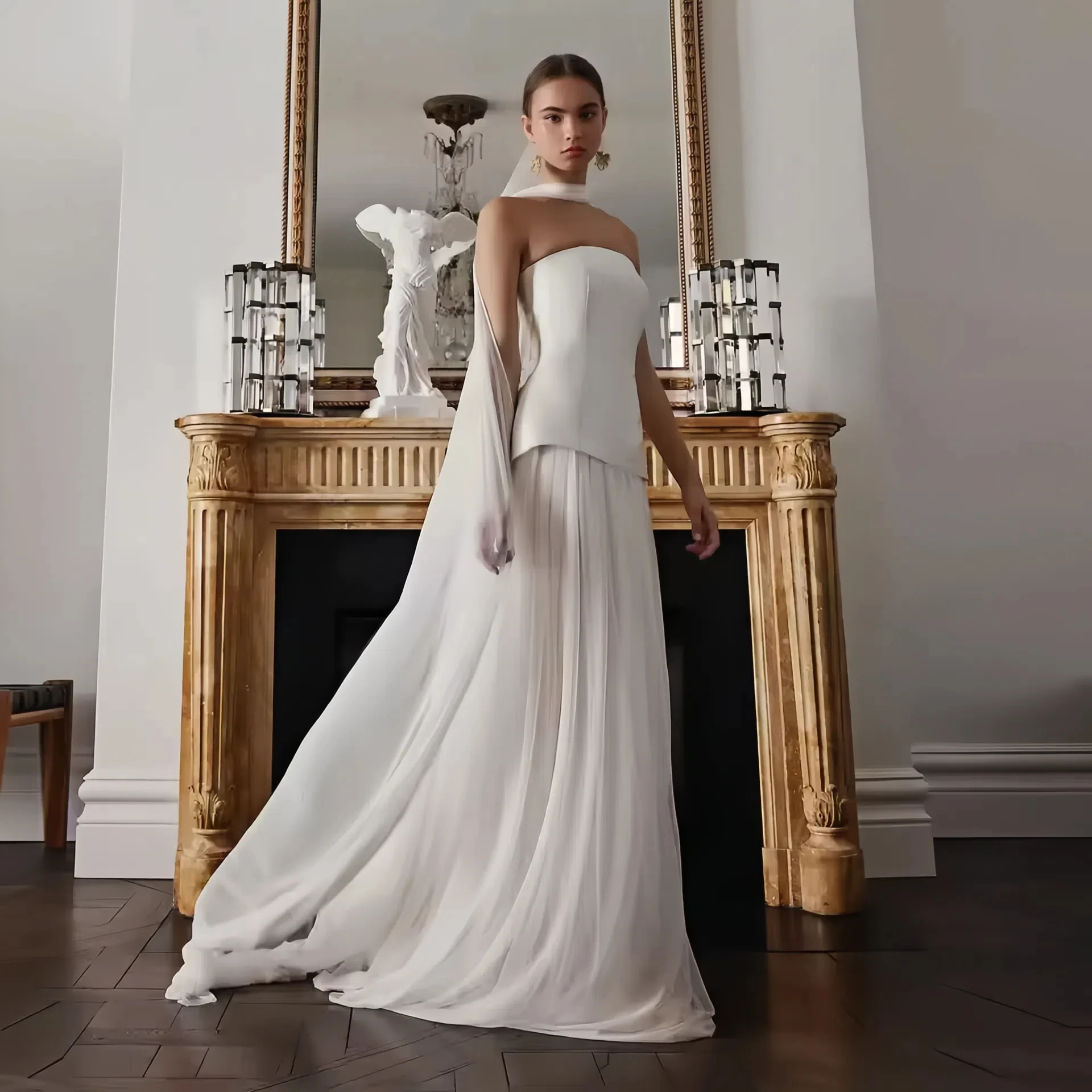 Women's Strapless Floor Length Dress Elegant Wedding Guest Dresses Casual Loose Long Maxi Dress
Women's Strapless Floor Length Dress Elegant Wedding Guest Dresses Casual Loose Long Maxi Dress