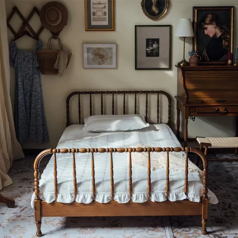 North American town, American style all solid wood children's bed 1.2 meters boys and girls teen retro 1.5 meters single bed
North American town, American style all solid wood children's bed 1.2 meters boys and girls teen retro 1.5 meters single bed