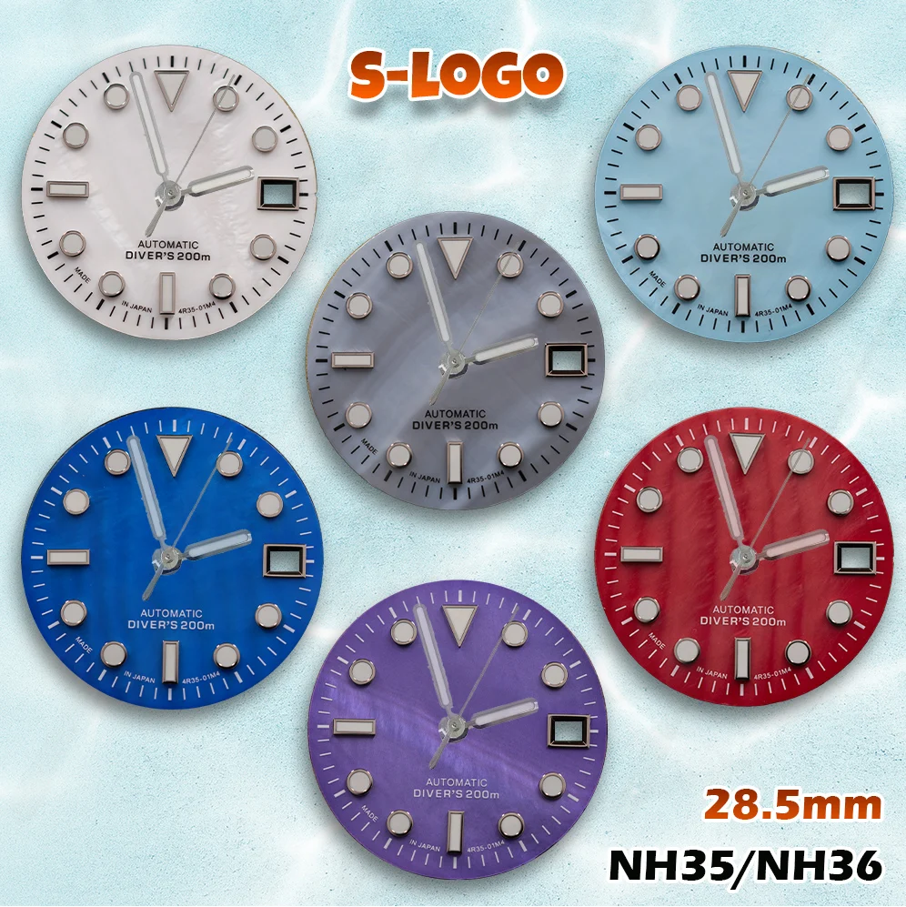 НОВЫЙ циферблат Logs Mother Pearl 28,5 мм для NH35/NH36 | Логотип S и зеленый светящийся | Аксессуары для модификации часов
НОВЫЙ циферблат Logs Mother Pearl 28,5 мм для NH35/NH36 | Логотип S и зеленый светящийся | Аксессуары для модификации часов