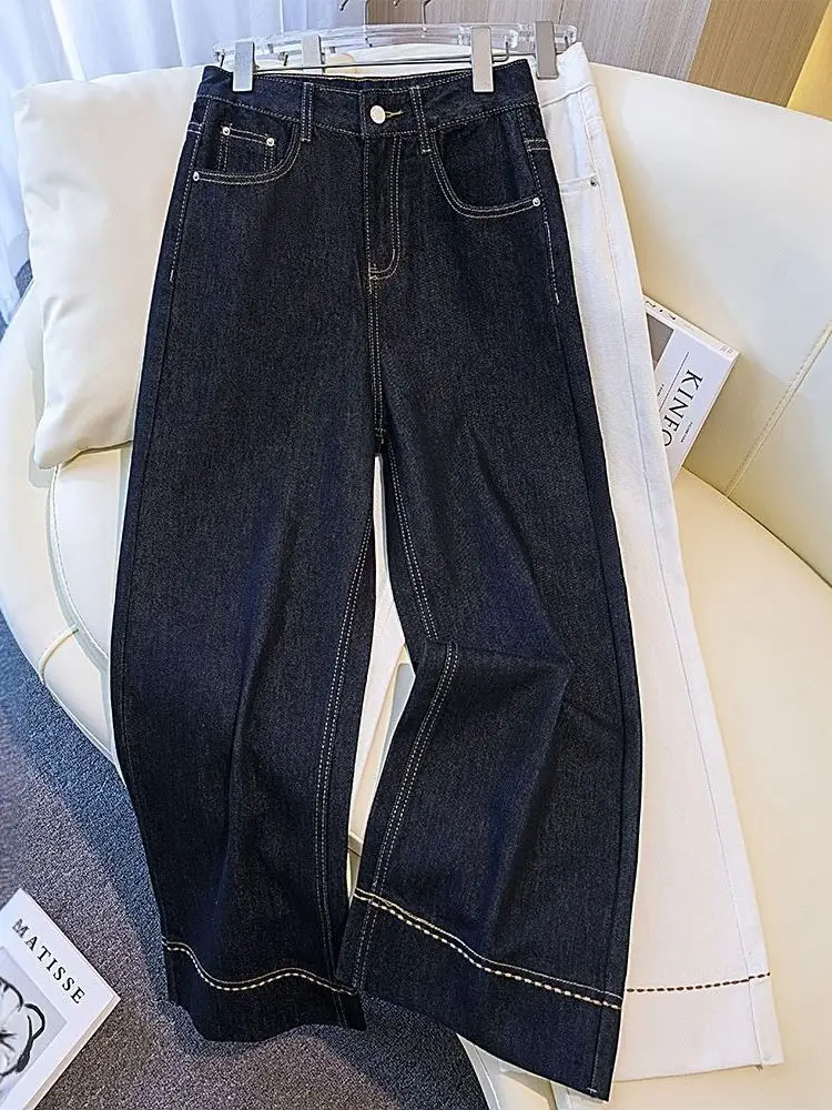 High Waist Wide Leg Jeans Women's Slim Fit Khaki Color Spring New Loose Straight Cut Trousers Casual Style Non-Stretch Fabric
High Waist Wide Leg Jeans Women's Slim Fit Khaki Color Spring New Loose Straight Cut Trousers Casual Style Non-Stretch Fabric