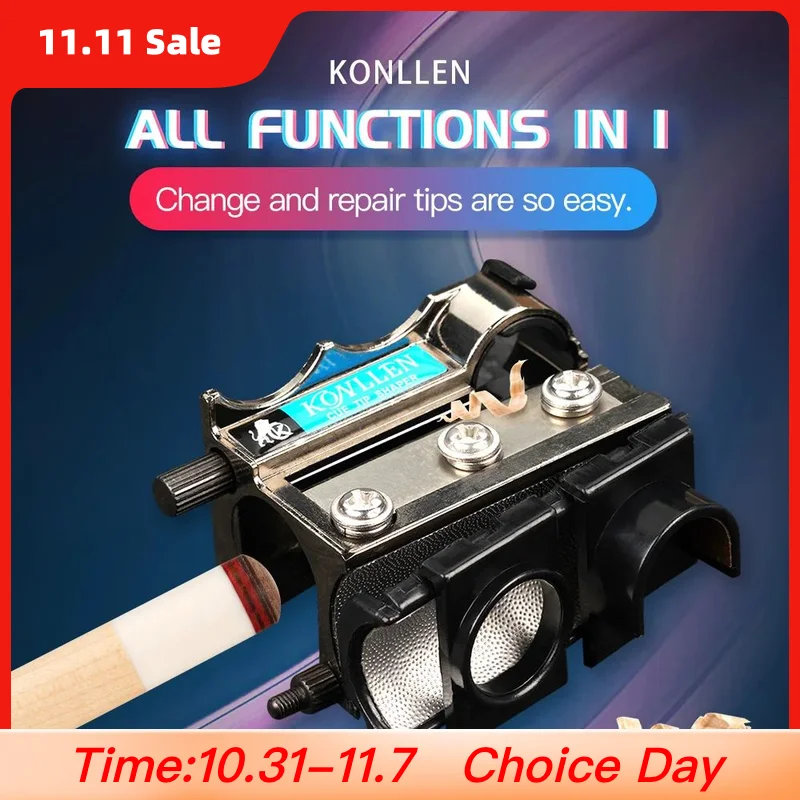 KONLLEN-Multifunctional Shaper for Pool Cue, Billiard Tip Tool, Repair Shape, 9.3 to 14mm
KONLLEN-Multifunctional Shaper for Pool Cue, Billiard Tip Tool, Repair Shape, 9.3 to 14mm