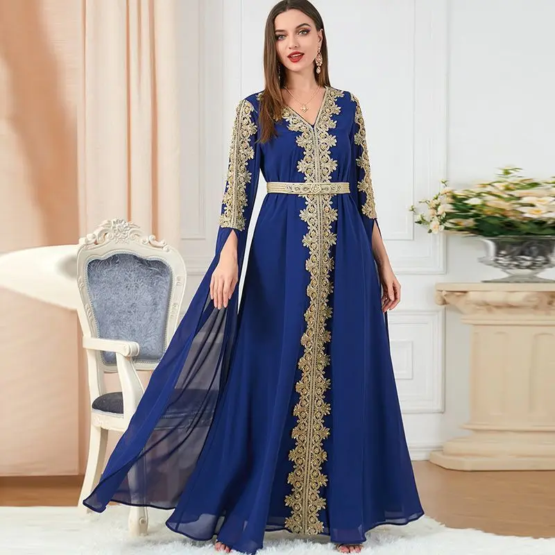 Middle East Arab Fashion Banquet Dress 2025 Women's Super Long Sleeve Chiffon Turkish Travel Robe
Middle East Arab Fashion Banquet Dress 2025 Women's Super Long Sleeve Chiffon Turkish Travel Robe