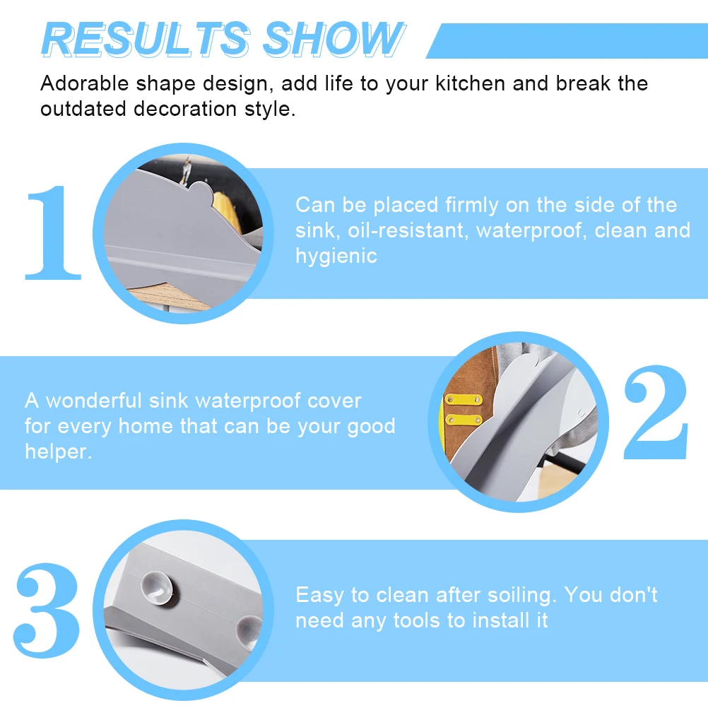 Silicone Sink Baffle Board Kitchen Splash Guard Waterproof Cover Oil Resistant Durable Suction Cups Fits All Sinks Easy Clean
Silicone Sink Baffle Board Kitchen Splash Guard Waterproof Cover Oil Resistant Durable Suction Cups Fits All Sinks Easy Clean
