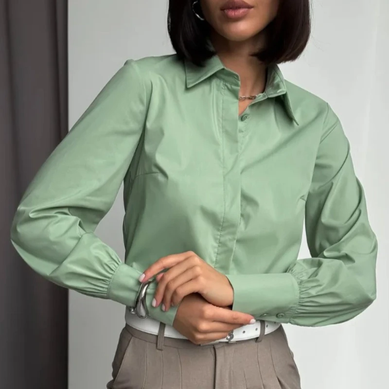 Tsiisd Commuting Solid Casual Women's Long Shirt Long Sleeve Lapel Patchwork Fashion Streetwear 2026 New Cardigan Female Blouses
Tsiisd Commuting Solid Casual Women's Long Shirt Long Sleeve Lapel Patchwork Fashion Streetwear 2026 New Cardigan Female Blouses