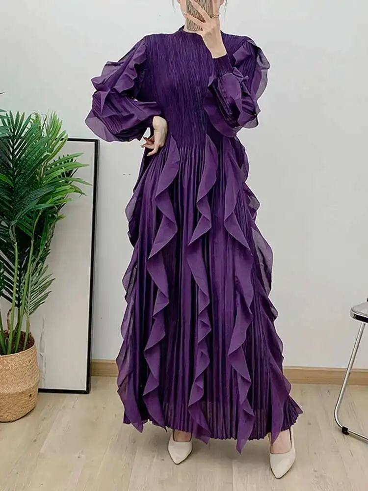 Elegant Pleated Dress For Women Stand Collar Puff Sleeves High Stretch Personalized Dresses 2026 Spring New 2Z2817
Elegant Pleated Dress For Women Stand Collar Puff Sleeves High Stretch Personalized Dresses 2026 Spring New 2Z2817