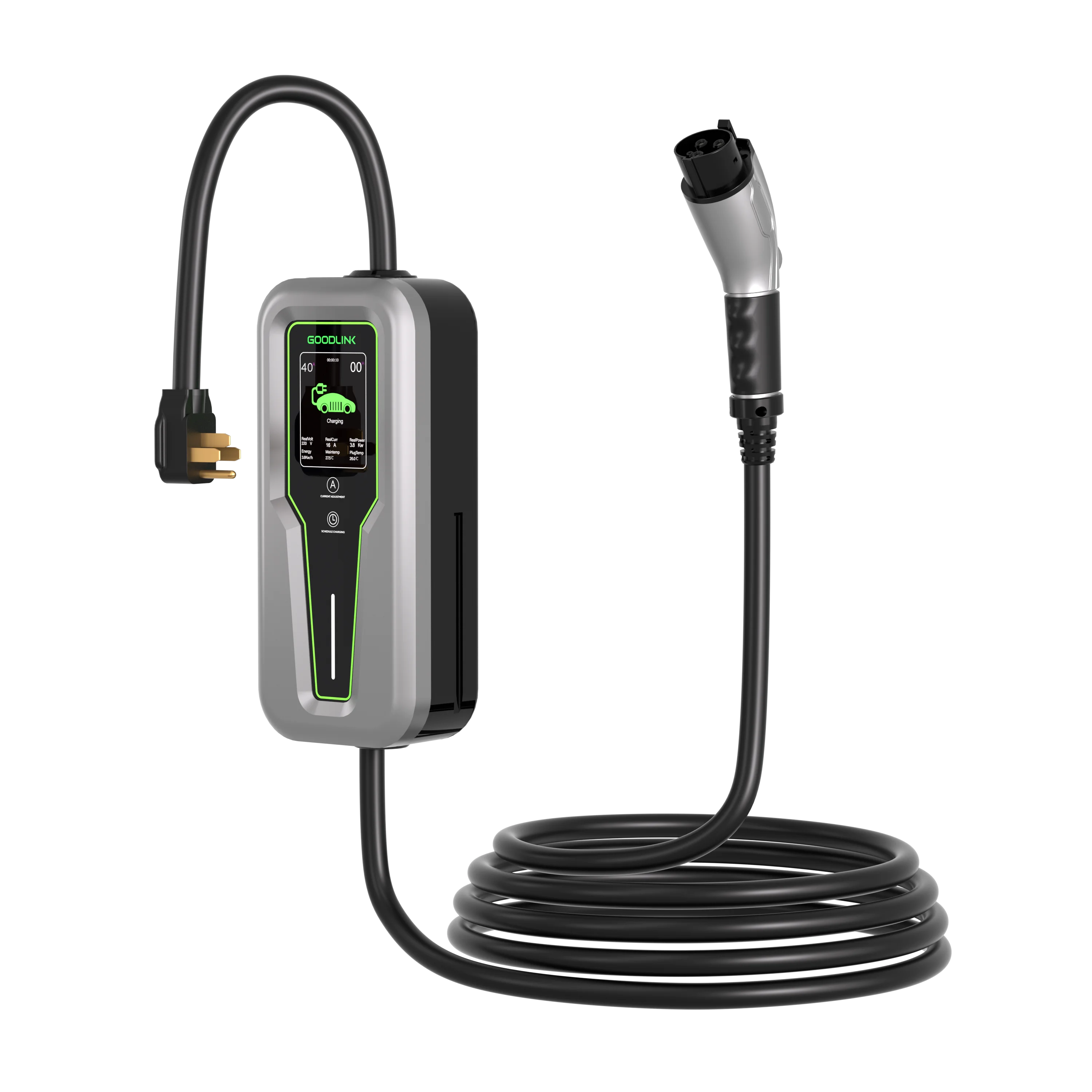 New OEM Home Electric Vehicle Charger Goodlink Type 1 AC 7KW IP65 Portable with Bluetooth App Remote Control
New OEM Home Electric Vehicle Charger Goodlink Type 1 AC 7KW IP65 Portable with Bluetooth App Remote Control