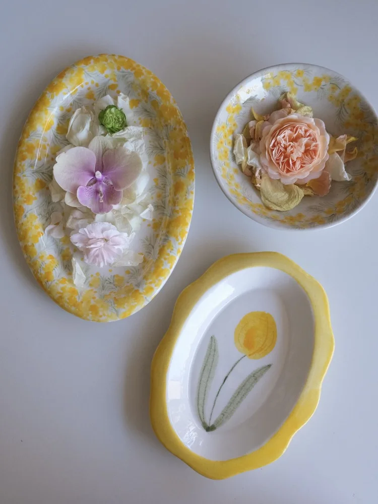 SAYONE Ceramic Hand-Painted Dinnerware Artistic Tulip Bellflower Peach Blossom Clivia Rectangular Ceramic Platter for Dining ...
SAYONE Ceramic Hand-Painted Dinnerware Artistic Tulip Bellflower Peach Blossom Clivia Rectangular Ceramic Platter for Dining ...