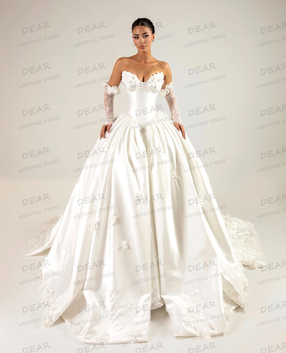 Simple Sweetheart Wedding Dresses Women's A Line Bridal Gowns Sleeveless Formal Satin Party Elegant Vestidos De Novia Customized
Simple Sweetheart Wedding Dresses Women's A Line Bridal Gowns Sleeveless Formal Satin Party Elegant Vestidos De Novia Customized