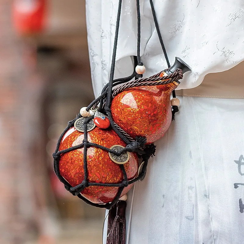 lacquer tea set, large lacquer gourd wine jug ornament 750ML water pendant handicraft gifts, gifts for friends
lacquer tea set, large lacquer gourd wine jug ornament 750ML water pendant handicraft gifts, gifts for friends