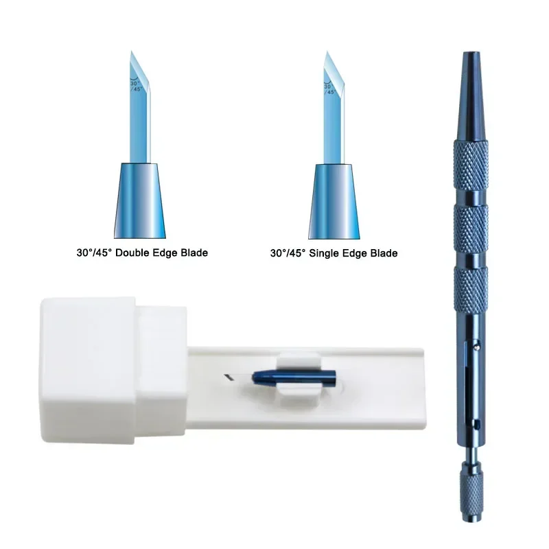 GREATLH Ophthalmic Sapphire Straight Single Double Edge Blade Clear Cornea Blade Sharp Blade Ophthalmic Surgery Instrument
GREATLH Ophthalmic Sapphire Straight Single Double Edge Blade Clear Cornea Blade Sharp Blade Ophthalmic Surgery Instrument
