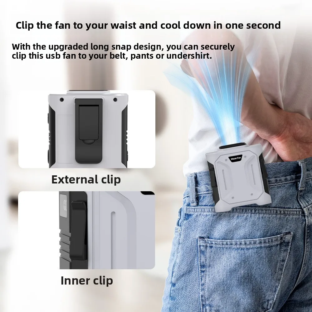 Portable LED Neck USB Fan High Wind Resistance Outdoor Construction Site Safety Waist Fan SOS Charging Light for Easy Visibility
Portable LED Neck USB Fan High Wind Resistance Outdoor Construction Site Safety Waist Fan SOS Charging Light for Easy Visibility