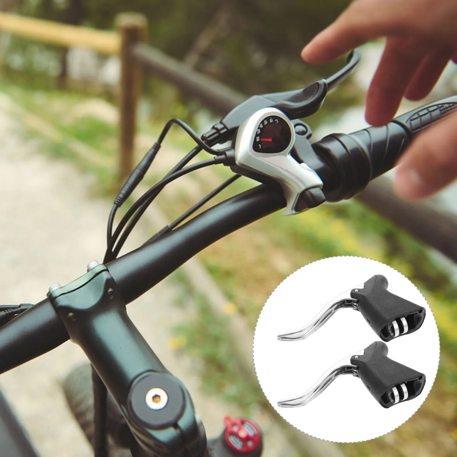 2pcs Bicycle Lever Set Road Bike Aluminum Alloy Levers For Drop Handlebar Lightweight Front Rear Brake Compatible Mountain Track
2pcs Bicycle Lever Set Road Bike Aluminum Alloy Levers For Drop Handlebar Lightweight Front Rear Brake Compatible Mountain Track