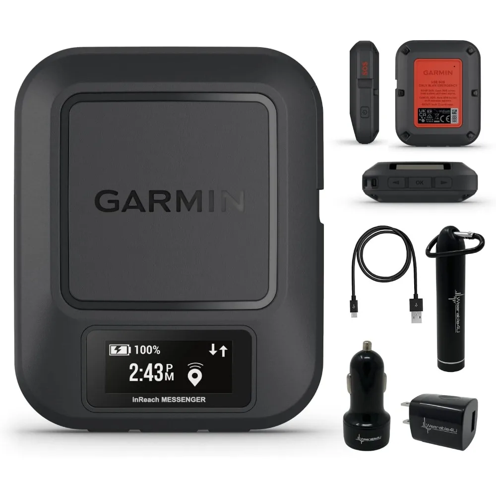 Garmin inReach Messenger Handheld Satellite Communicator, Global Two-Way Messaging with Power Pack Bundle
Garmin inReach Messenger Handheld Satellite Communicator, Global Two-Way Messaging with Power Pack Bundle