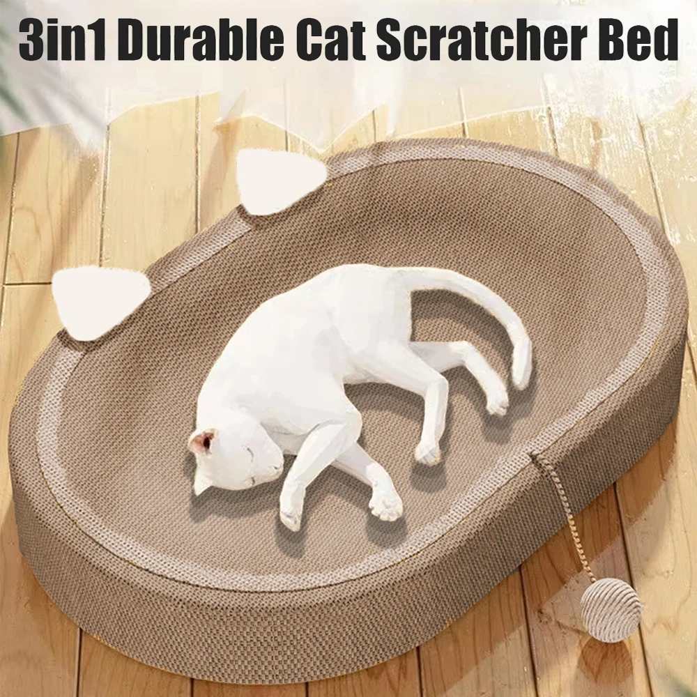 Sisal Cat Scratching Pads Cat Scratching Board with Ball No Flaking Grinding Claw Cat Toys Wear-resistant Cat Bed Pet Supplies
Sisal Cat Scratching Pads Cat Scratching Board with Ball No Flaking Grinding Claw Cat Toys Wear-resistant Cat Bed Pet Supplies