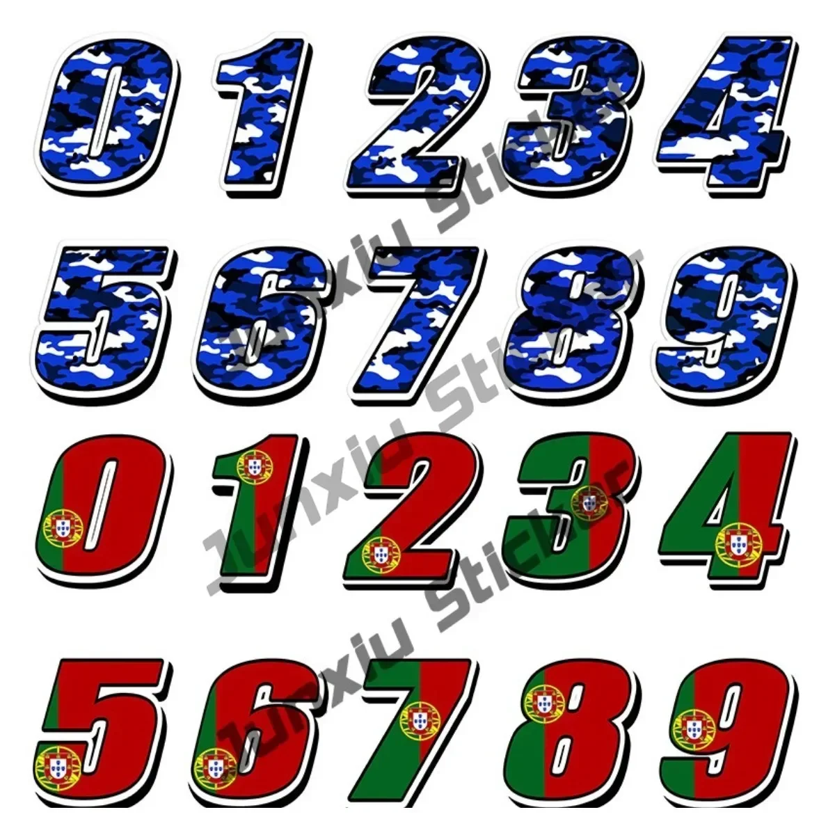 Fashion Blue Camouflage Stickers Portugal Flag Portuguese Car Styling Racing Numbers Car Sticker Bike Decals PVC Car Accessories
Fashion Blue Camouflage Stickers Portugal Flag Portuguese Car Styling Racing Numbers Car Sticker Bike Decals PVC Car Accessories